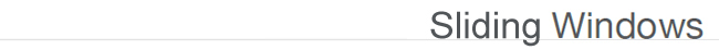 Sliding Windows1