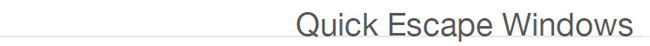 Quick Escape Windows3